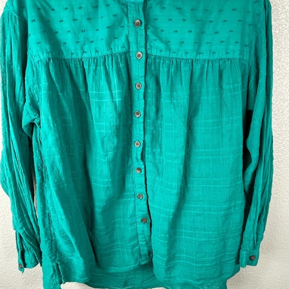 Anthropologie Pilcro The Mila Draped Down Down Long Sleeve Peasant Top Sz XS - Picture 3 of 9